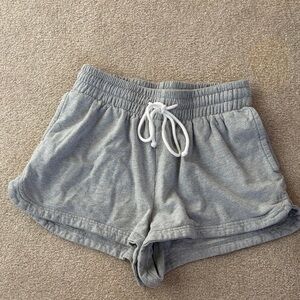 Urban Outfitters Light Gray Drawstring Athletic Shorts